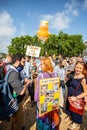 Donald Trump Visits the UK to Demonstrations Royalty Free Stock Photo